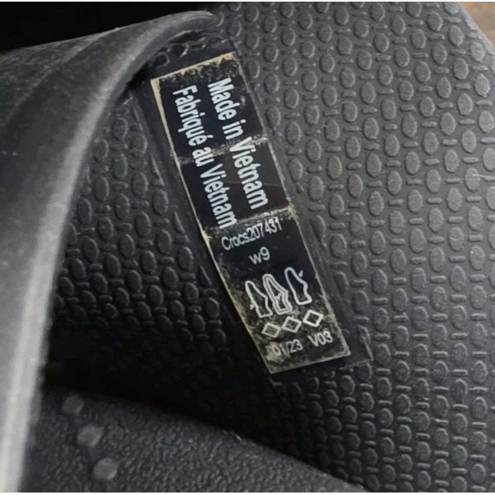 Crocs Womens Brooklyn Buckle Navy Lite Ride Wedge Slide Sandals Size 9 Dbl Strap - Picture 4 of 13